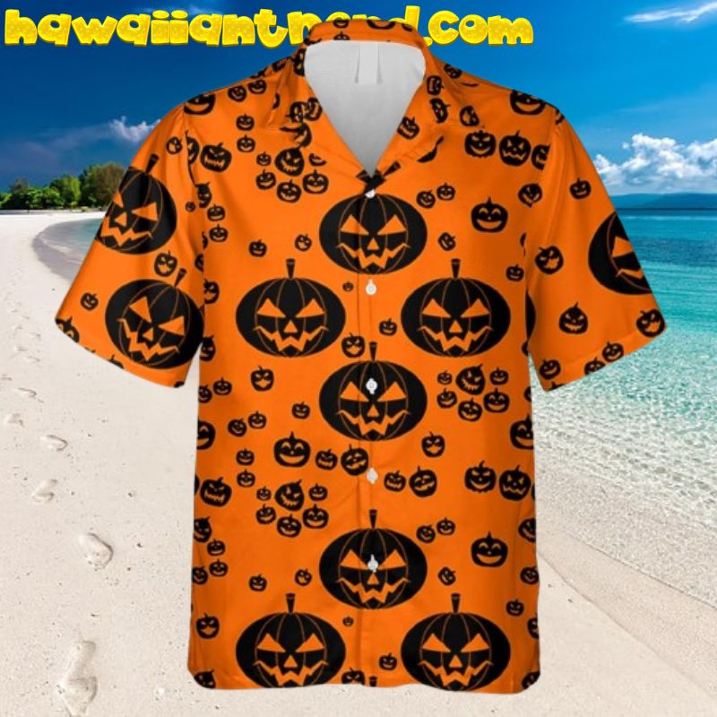 Men’s Halloween Pumpkin Halloween Hawaiian Shirt