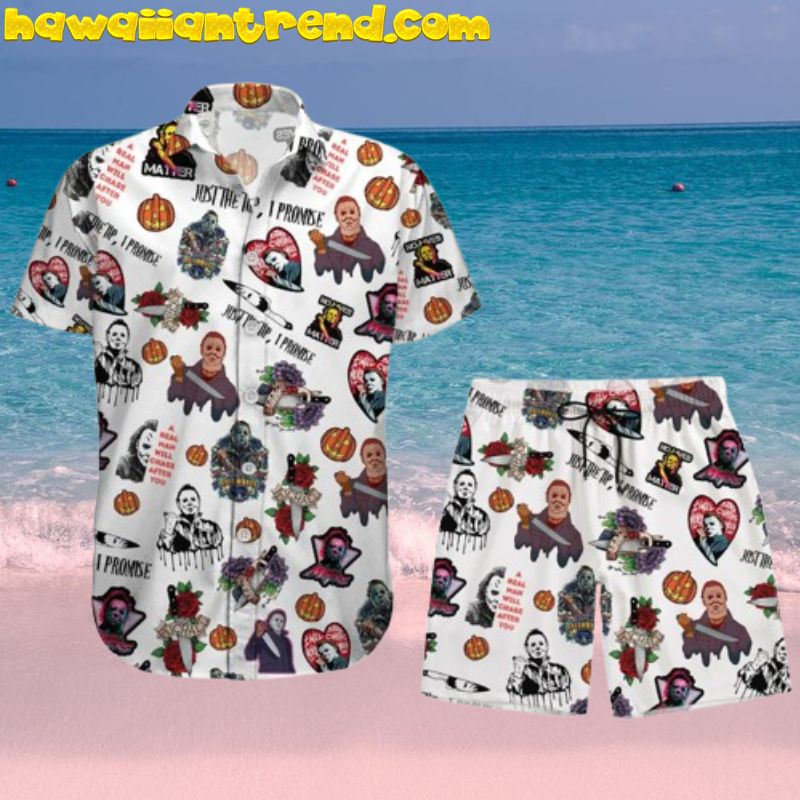 Michael Myers Friday the 13th Just The Trip, I Promise Hawaiian Shirt