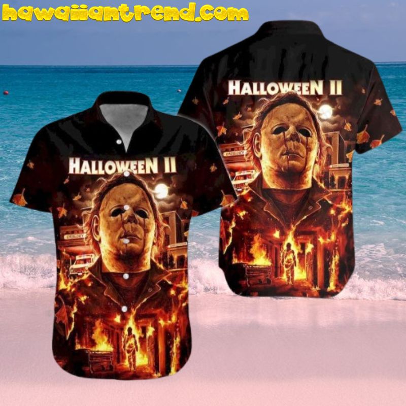 Michael Myers Halloween II Burning Summer Hawaiian Shirt