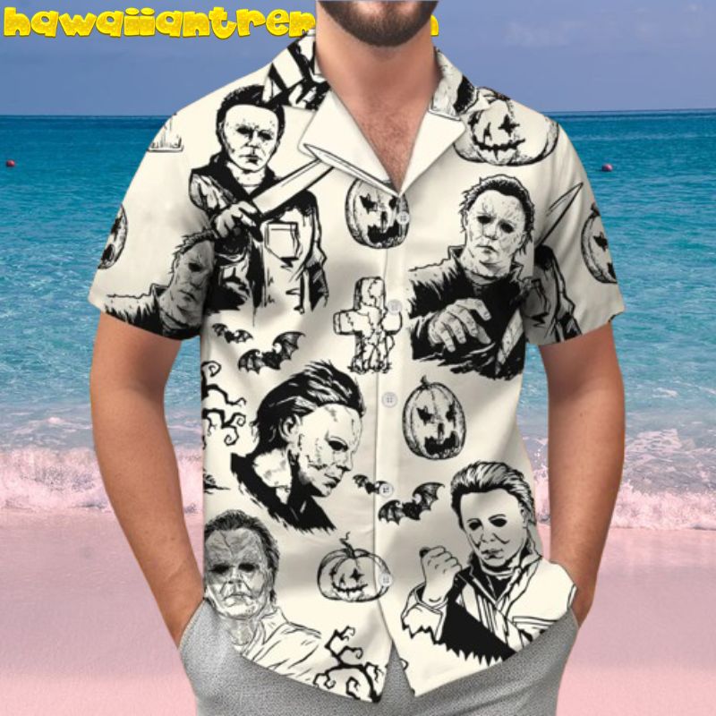 Michael Myers Horror Movie Spooky Halloween Hawaiian Shirt