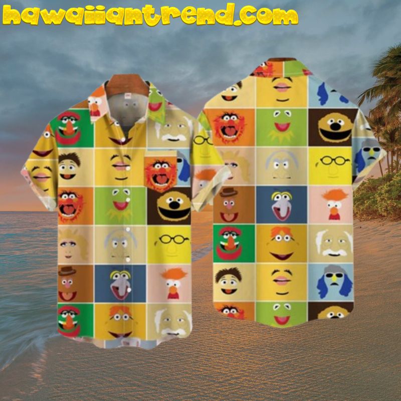 Portraits The Muppets Characters Square Aloha Hawaiian Shirt