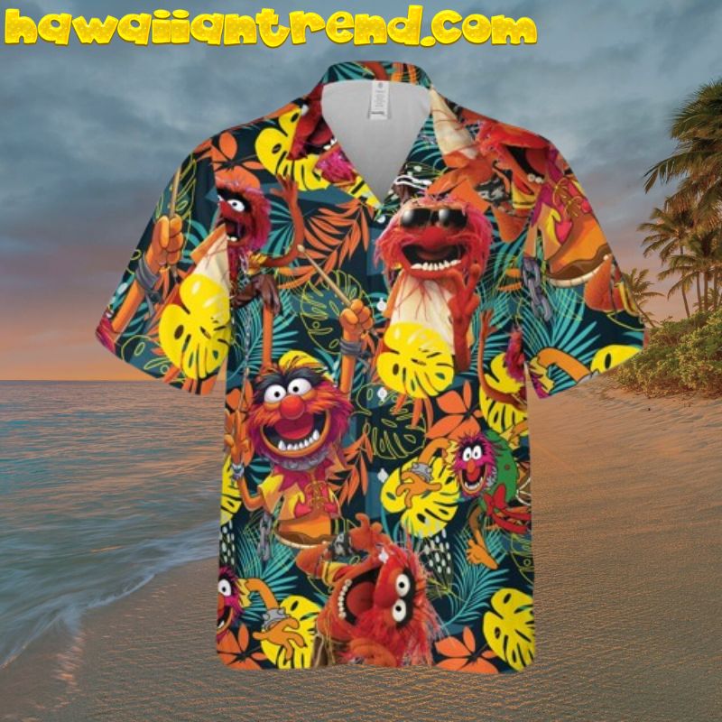 The Muppet Tropical Leaf Pattern Aloha Hawaiian Shirt