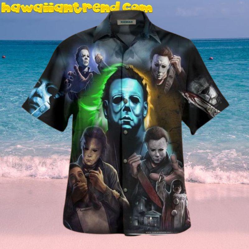 This Is My Happy Face For You All Michael Myers Hawaiian shirt