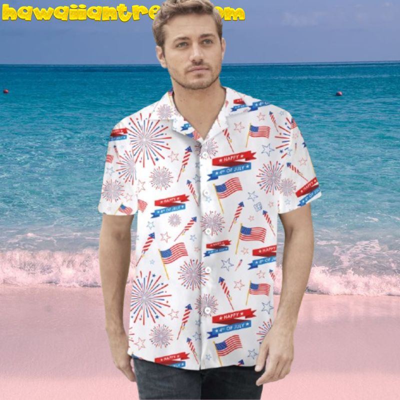 4th Of July Celebrate US Flag Hawaiian Shirt