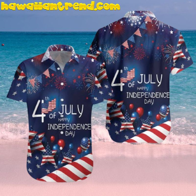 4th Of July Happy Independence Day US Flag Hawaiian Shirt