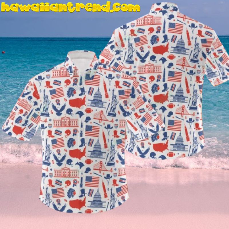 4th Of July Iconic Symbol Of USA Hawaiian Shirt
