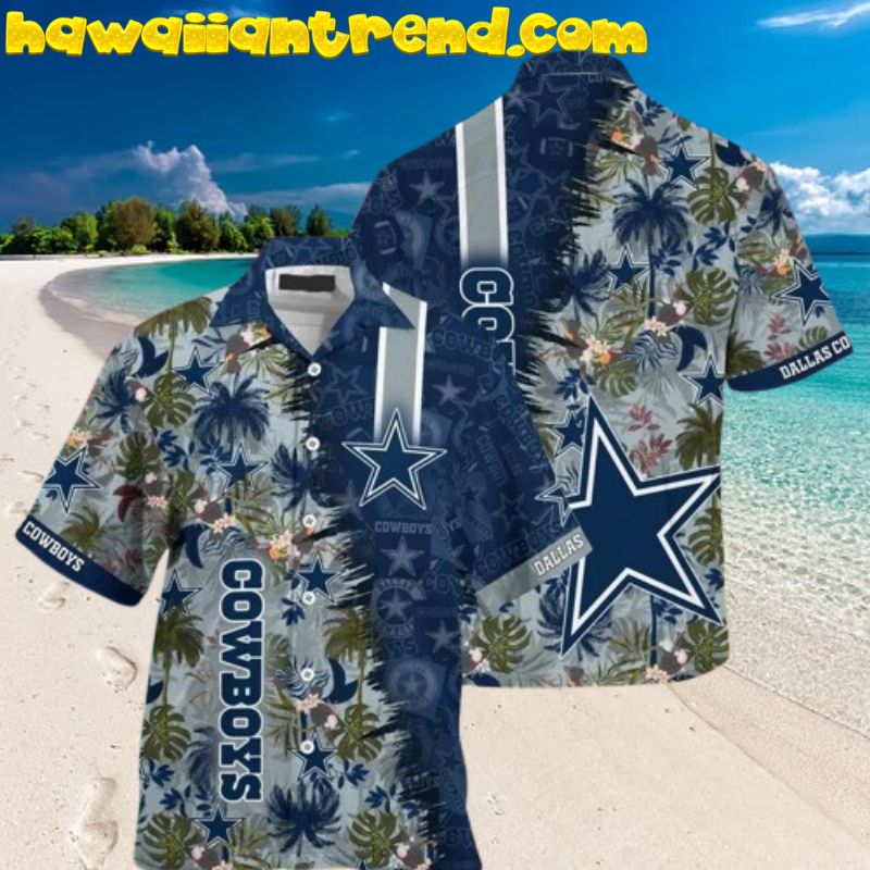 Dallas Cowboy Summer Forest Dark And Light Aloha Hawaiian Shirt Dallas Cowboy Summer Forest Dark And Light Aloha Hawaiian Shirt