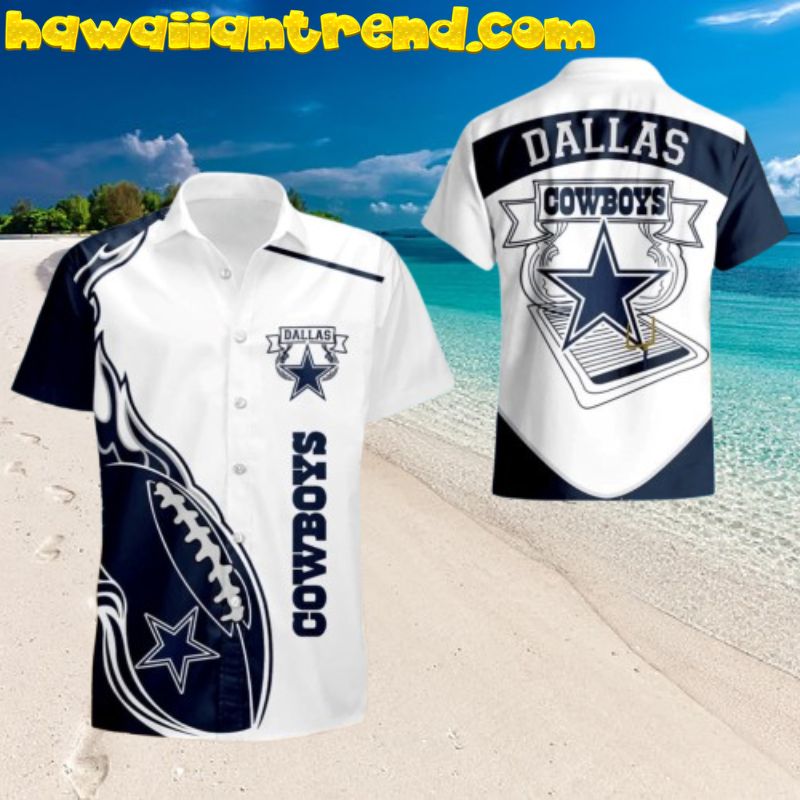 Dallas Cowboys The Flame Ball Aloha Hawaiian Shirt Dallas Cowboys The Flame Ball Aloha Hawaiian Shirt