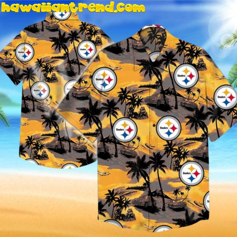 Pittsburgh Steelers Nfl Vintage 90’s Style Aloha Hawaiian Shirt