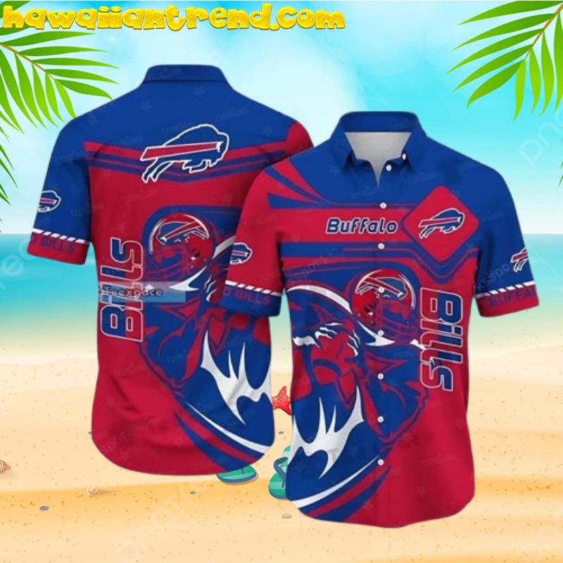 Buffalo Bills Bold Striker Player NFL Hawaiian Shirt
