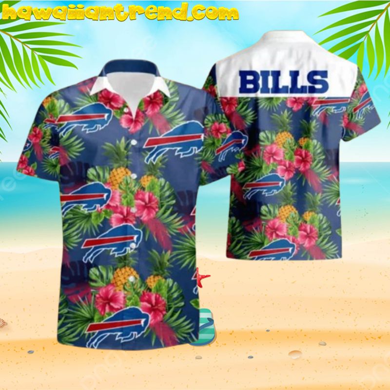 Buffalo Bills Hibiscus Paradise Pineapple Aloha Hawaiian Shirt