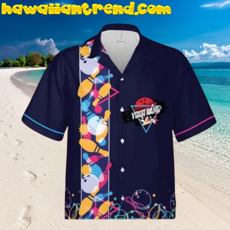 Custom Name Flame Bowling Champion My Ball Are On Fire Hawaiian Shirts