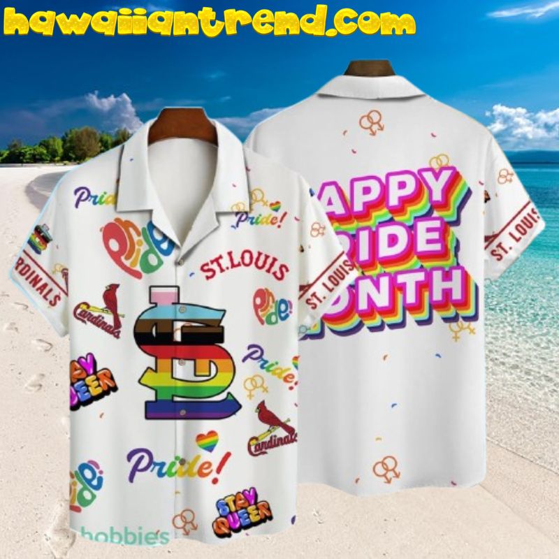 St. Louis Cardinals MLB Happy Pride Month Hawaiian Shirt
