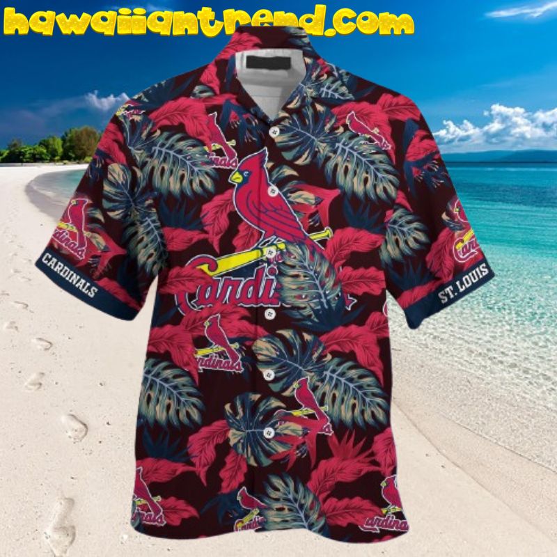 St. Louis Cardinals MLB Summer Monstera Hawaiian Shirt And Short
