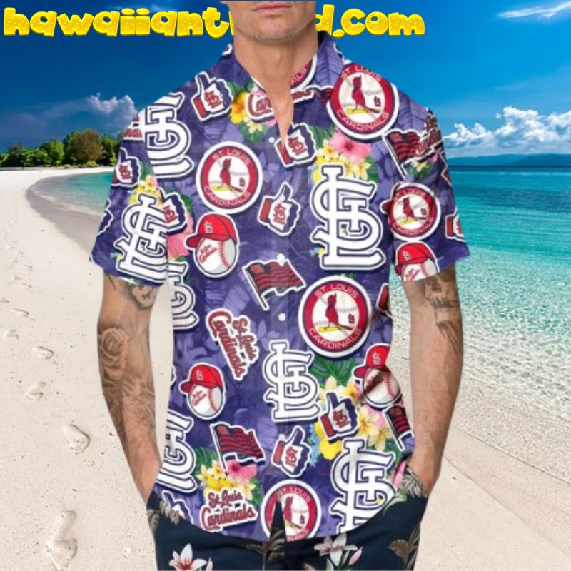 St. Louis Cardinals Tropical Floral Summer Hawaiian Shirt