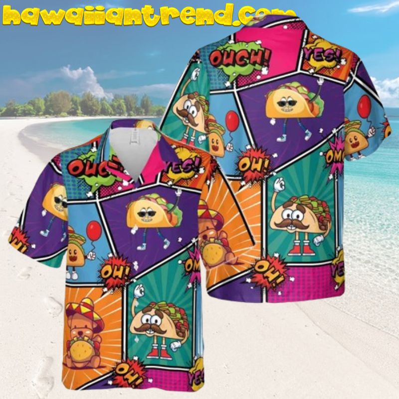 Funny Taco Lover Ouch It’s Taco Hawaiian Shirt