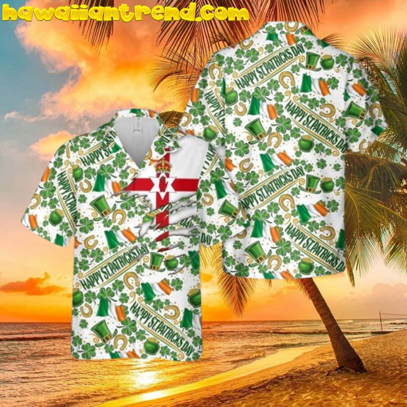 Happy Saint Patrick’s Day Northern Ireland Iconic Hawaiian Shirt