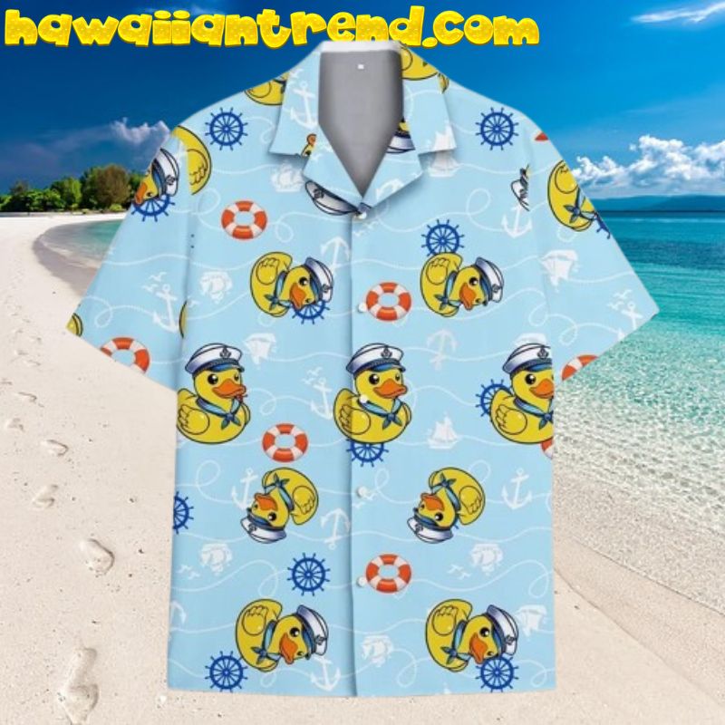 Pirate Yellow Duck Hawaiian Shirt