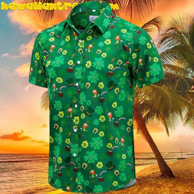 St. Patrick’s Day Iconic Icon Theme Hawaiian Shirt