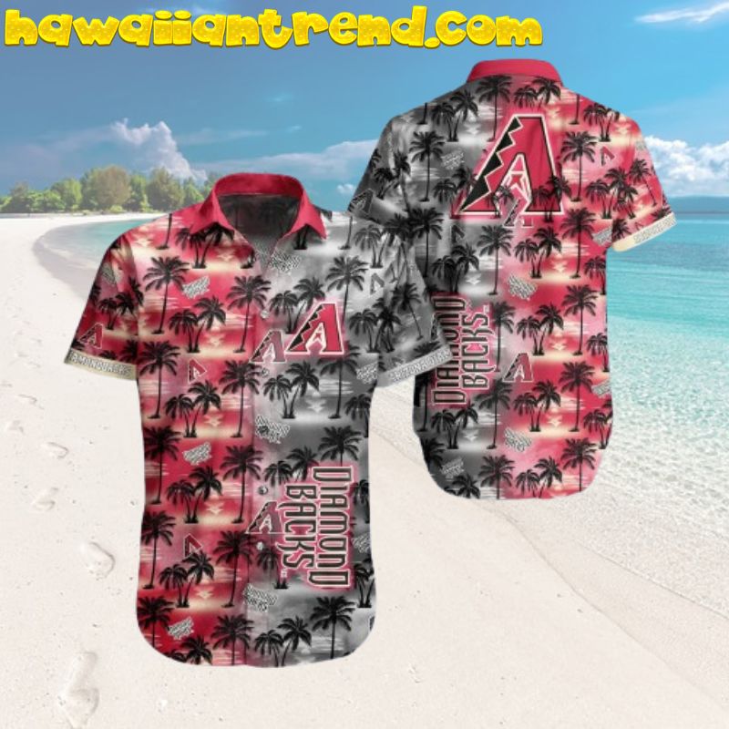 Arizona Diamondbacks Coconut Island Sunset-Sunrise Hawaiian Shirt