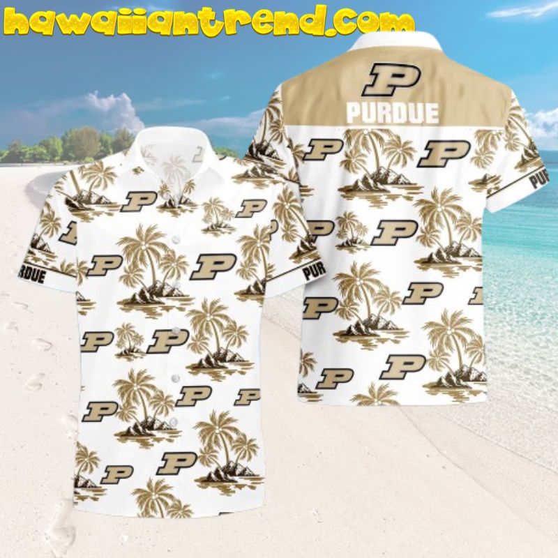 NCAA Purdue Boilermakers Tropical Island Hawaiian Shirt