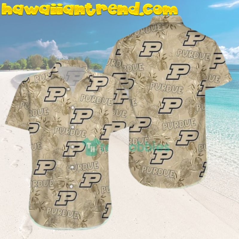 Purdue Boilermakers Seamless Logo Aloha Hawaiian Shirt