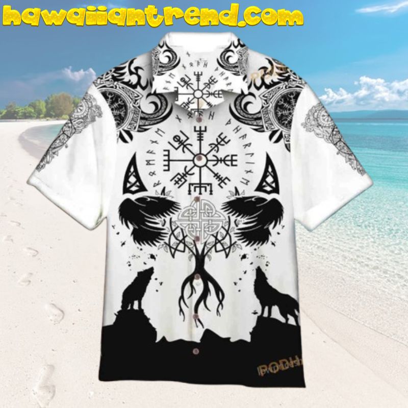 Viking Feature Iconic Pattern Aloha Hawaiian Shirt