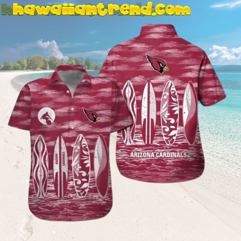 Arizona Cardinals Summer Beach Surfboard Trending Aloha Hawaiian Shirt