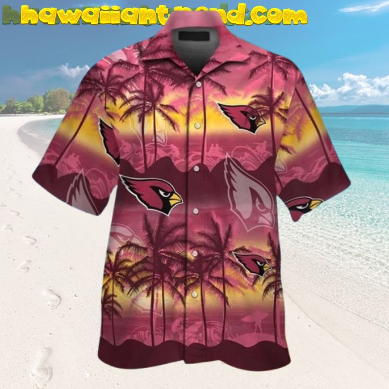 Arizona Cardinals Summer Holiday On Tropical Coconut Island Hawaiian Shirt