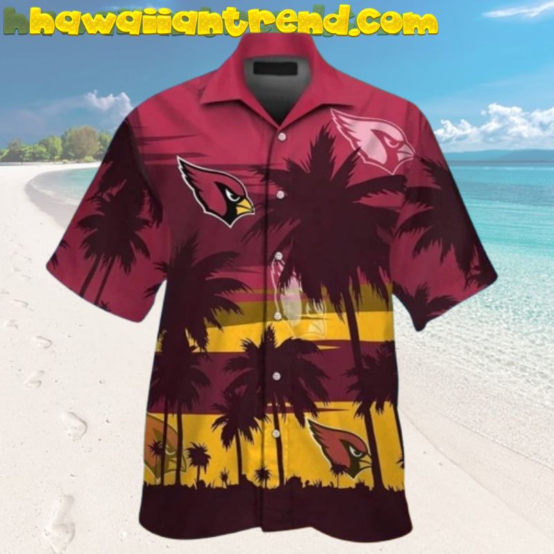 Arizona Cardinals Tropical Coconut Island Summer Vacation Hawaiian Shirt