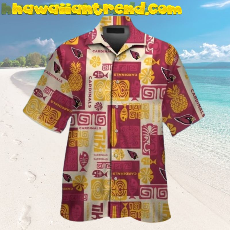 Cardinals Arizona Tropical Vintage 80’s Design Hawaiian Shirt