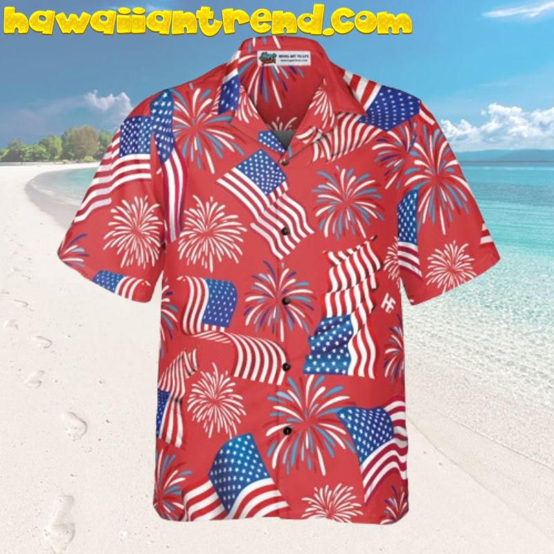4th Of July Celebrate Freedom USA Patriotic Hawaiian Shirt