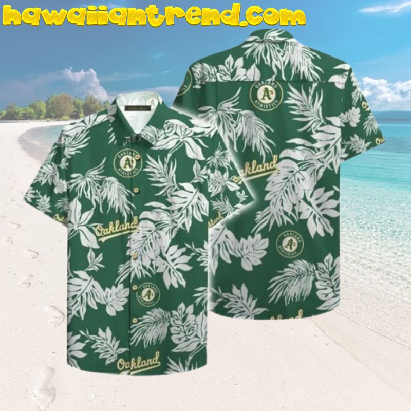 Oakland Athletics Tropical Flamingo And Parrot Aloha Hawaiian Shirt