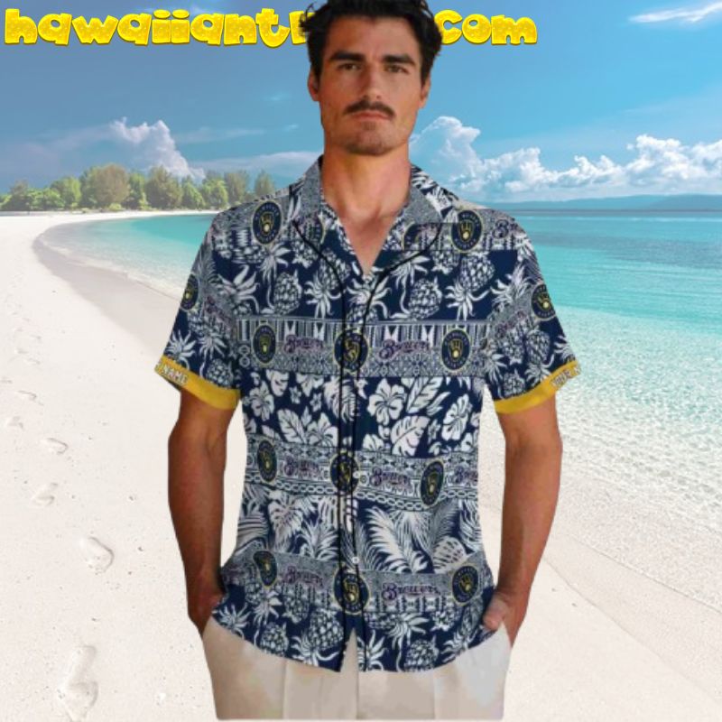 Custom Name Milwaukee Brewers Retro Vintage 80’s Aloha Hawaiian Shirt For Real Fans