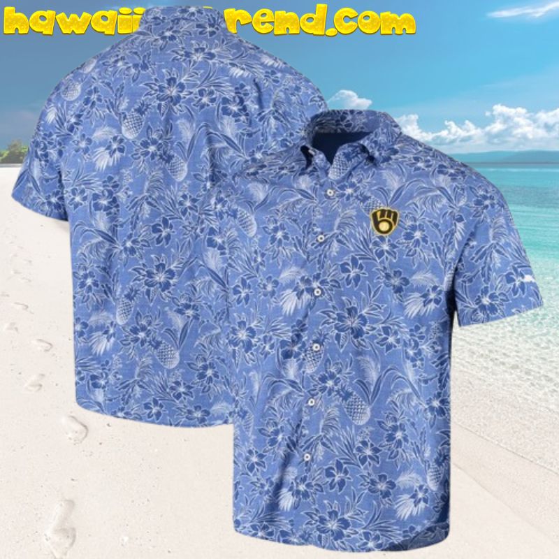 Milwaukee Brewers Classic Tropical Island Aloha Hawaiian Shirt For Fan