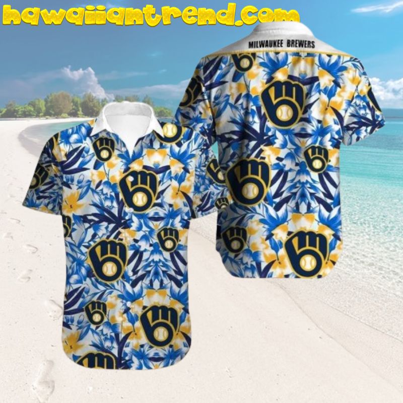 Milwaukee Brewers MLB Team Vintage 80’s Summer Design Hawaiian Shirt For Men And Women