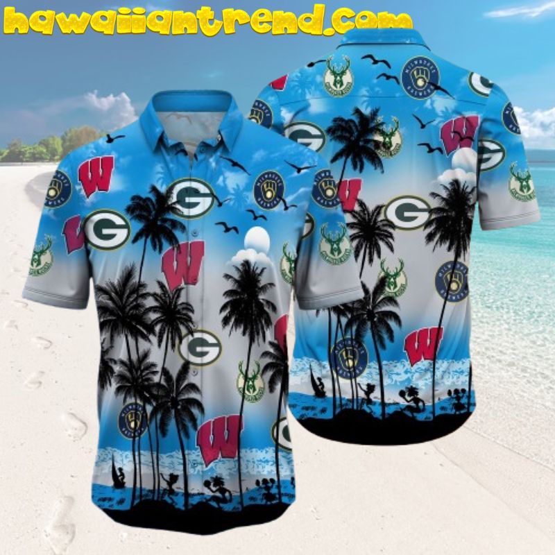 Milwaukee Brewers Summer Beach Paradise Dancing Aloha Hawaiian Shirt