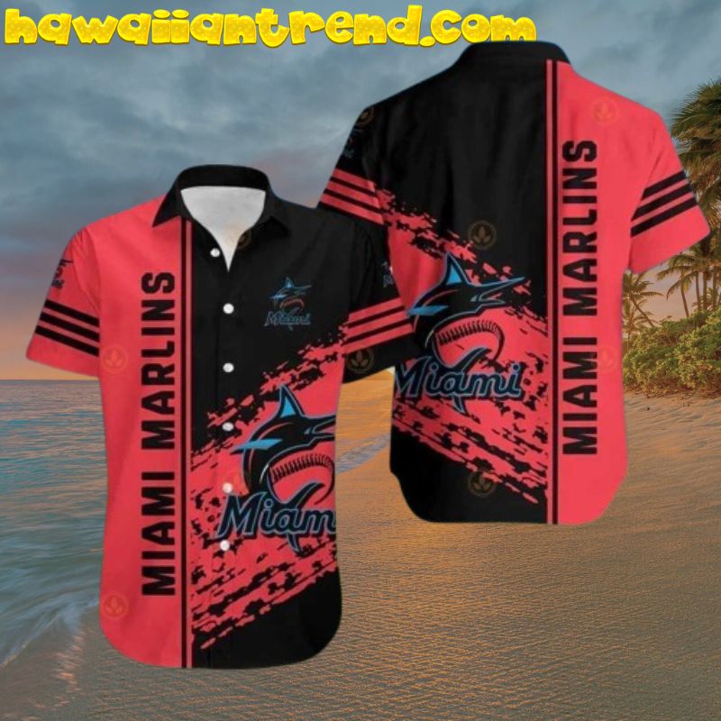 MLB Miami Marlins Baseball Team Logo Gift For Loyal Fans Hawaiian Shirt