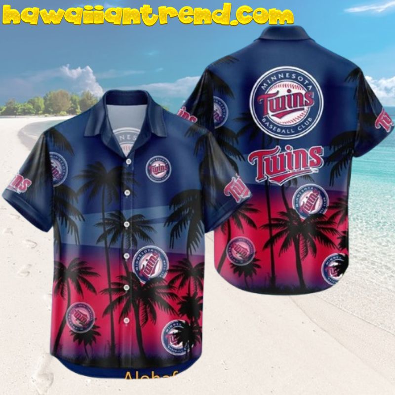 Minnesota Twins Coconut Island Night Life Hawaiian Shirt