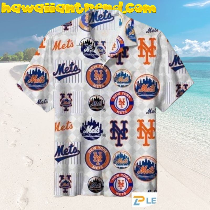 MLB New York Mets Best Logo Design On Hawaiian Shirts For Loyal Fan