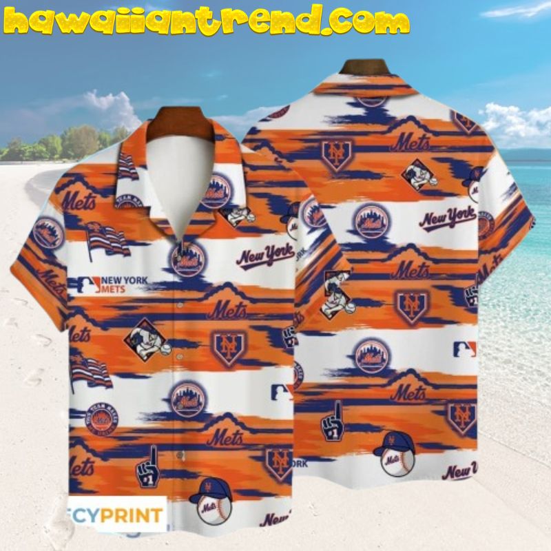 New York Mets MLB Baseball 3D Printed Hot Summer Vacation Hawaiian Shirt