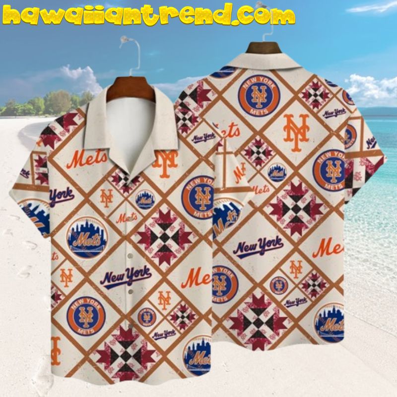 New York Mets Tropical All-Star Vintage 90’s Design Hawaiian Shirt