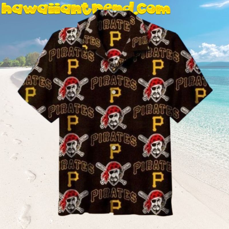 Classic Pittsburgh Pirates Logo Seamless Design Vintage Aloha Shirt For Fan