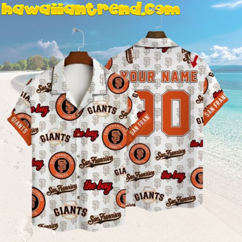 Custom Name And Number San Francisco Giants The Bay Pride Hawaiian Shirt