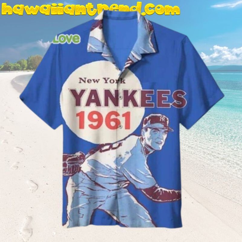 New York Yankees 1961 Vintage Hawaiian Shirt