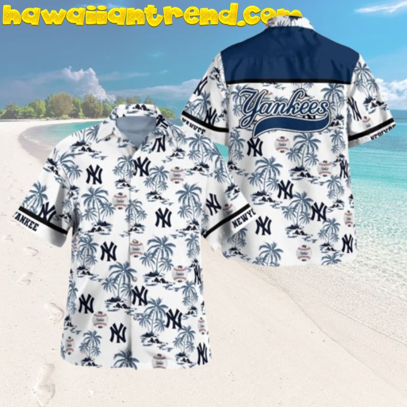 New York Yankees MLB Team Tropical Coconut Island Hawaiian Shirt