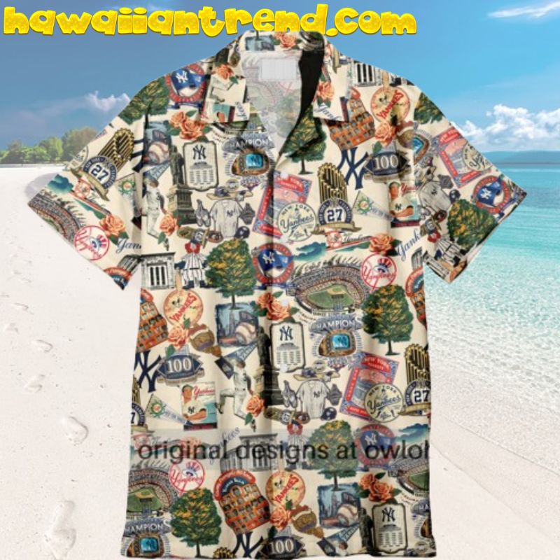 New York Yankees Swingin’ Bats Anniversary Stadium For Fan Hawaiian Shirt