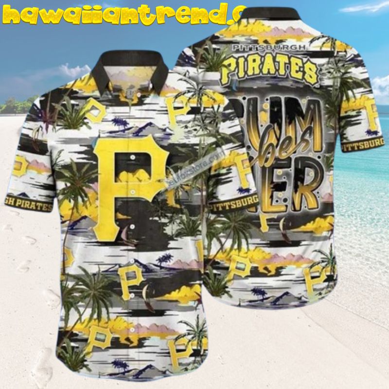 Pittsburgh Pirates Baseball Team Flower Summer Island Hawaiian Shirt