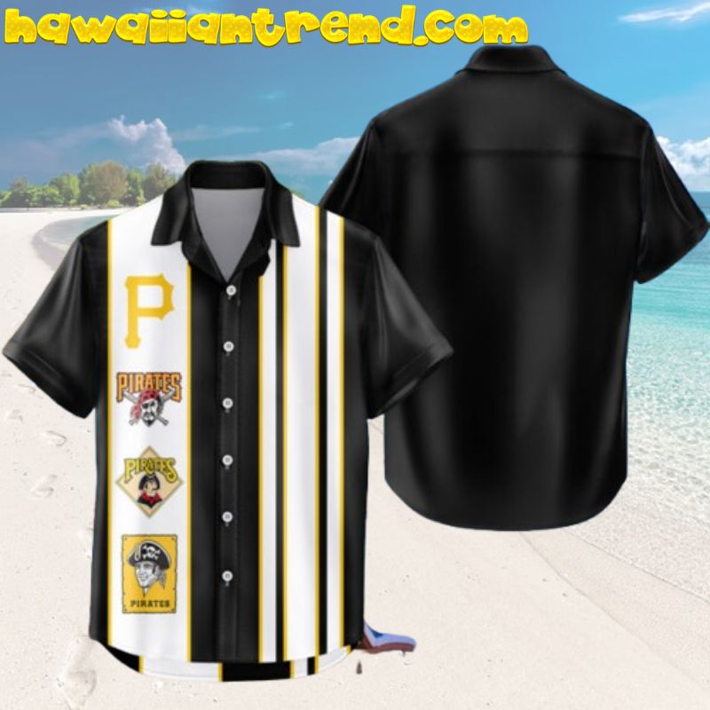 Pittsburgh Pirates Classic Color Design Logo Hawaiian Shirt
