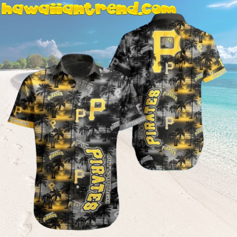 Pittsburgh Pirates Coconut Island Day And Night Vintage Design Hawaiian Shirt